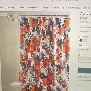 Anthropology shower curtain